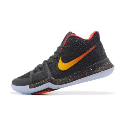 Nike Erkek Kyrie 3 Siyah / Kırmızı / Altın Basketbol Ayakkabısı Türkiye - GVILR24C